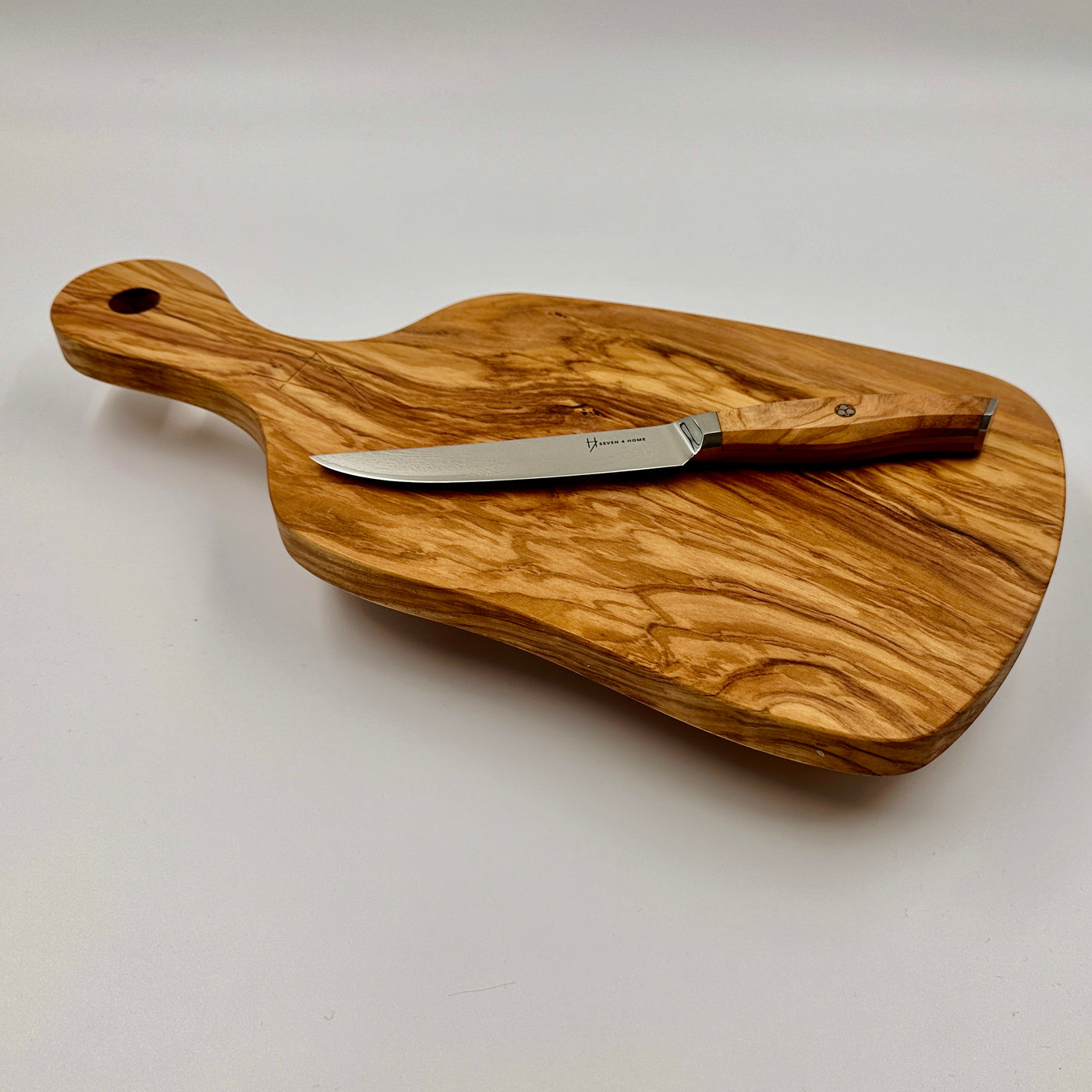 Planche à découper en bois d'olivier (sans couteau)